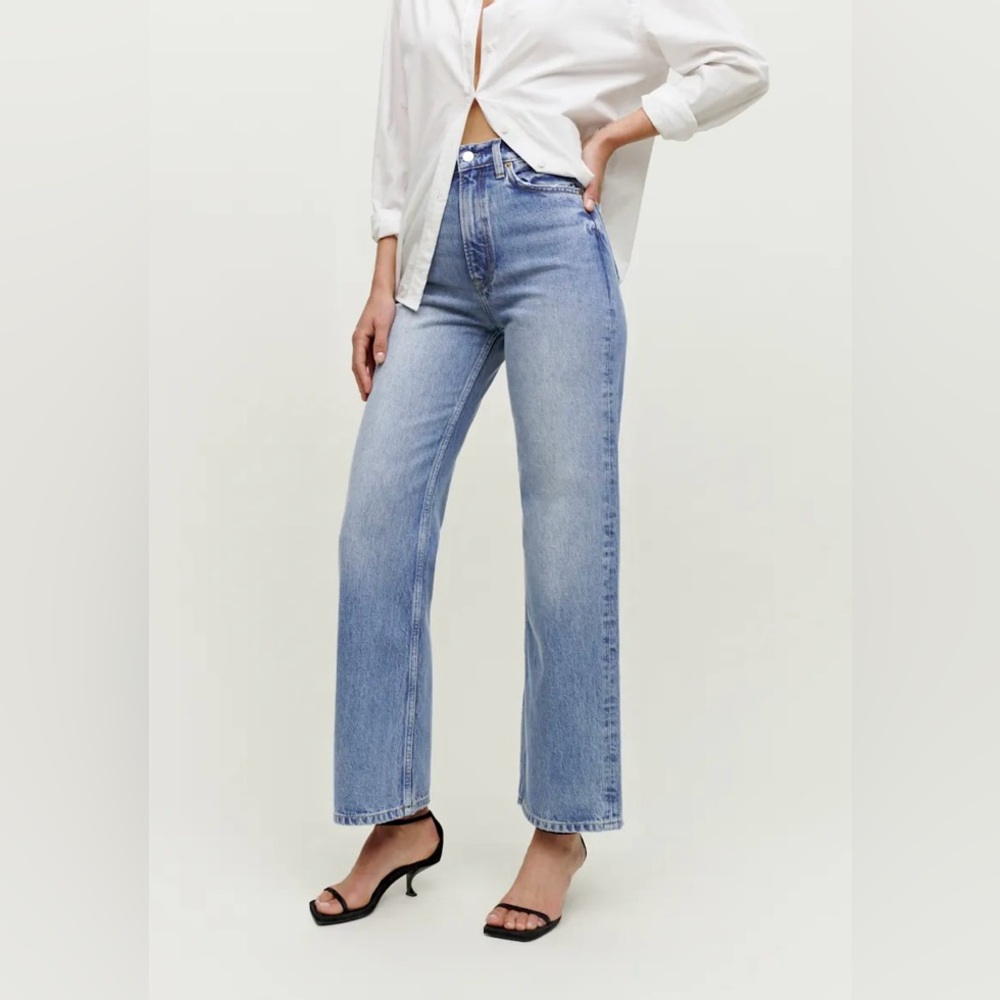 Wilder High Rise Wide Leg Cropped Jeans Dillon Wash Light size 25